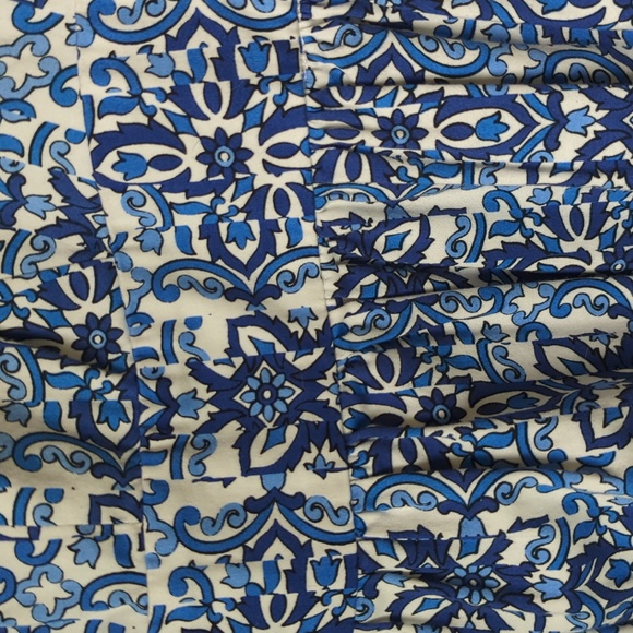 Milly blue and white patterned dress with pockets. Size 12 - Picture 3 of 5